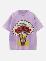 Green Day Print Round Neck T-shirt