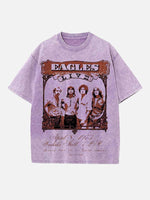 Eagles Print Round Neck T-shirt
