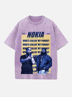 Drake Print Round Neck T-shirt