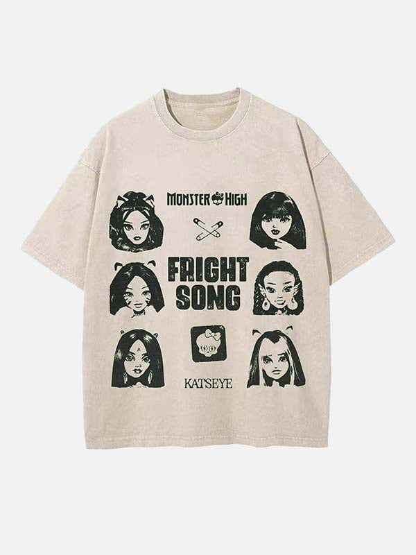 KATSEYE Print Round Neck T-shirt