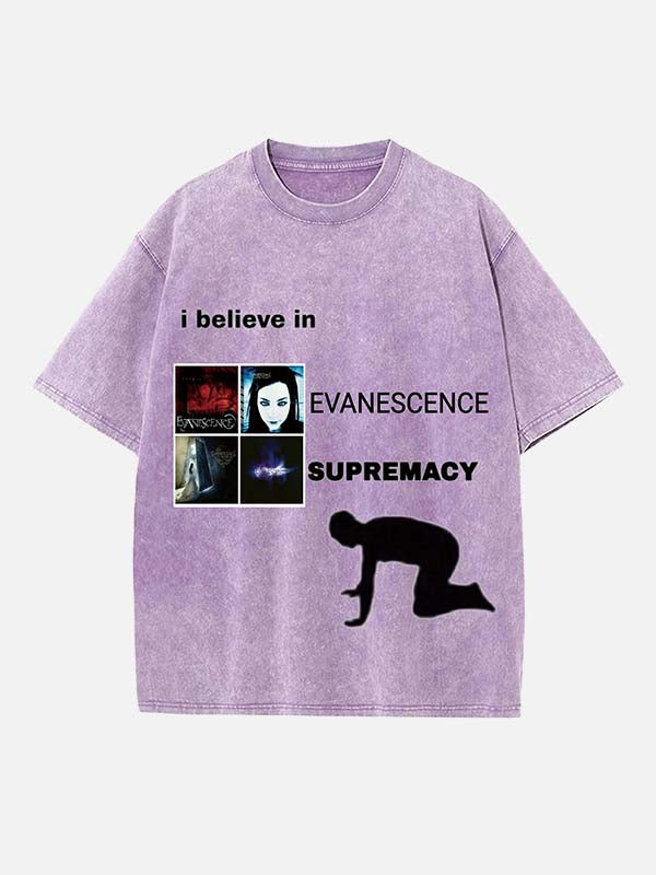 Evanescence Print Round Neck T-shirt