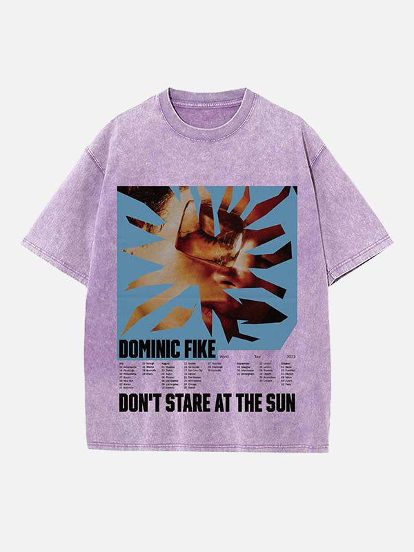 Dominic Fike Print Round Neck T-shirt