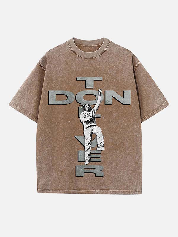 Don Toliver Print Round Neck T-shirt
