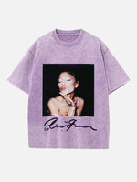Ariana Grande Print Round Neck T-shirt