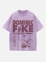 Dominic Fike Print Round Neck T-shirt
