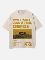 Dominic Fike Print Round Neck T-shirt