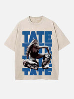 Tate McRae Print Round Neck T-shirt