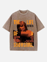 Taylor Swift Print Round Neck T-shirt