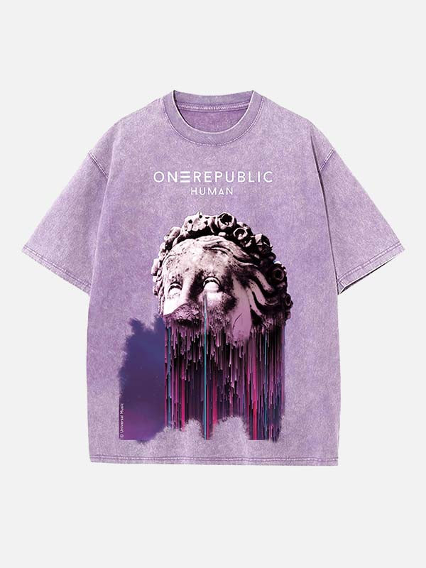 OneRepublic Print Round Neck T-shirt