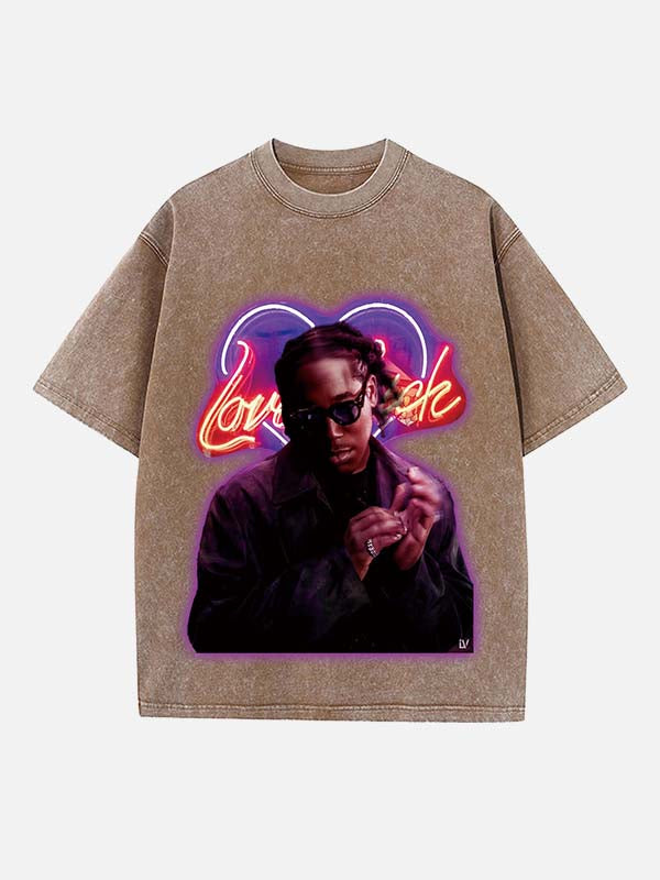 Don Toliver Print Round Neck T-shirt