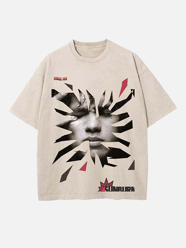 Dominic Fike Print Round Neck T-shirt