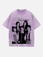 NewJeans Print Round Neck T-shirt