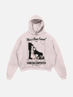 Sabrina Carpenter Print Slant Pockets Hoodie