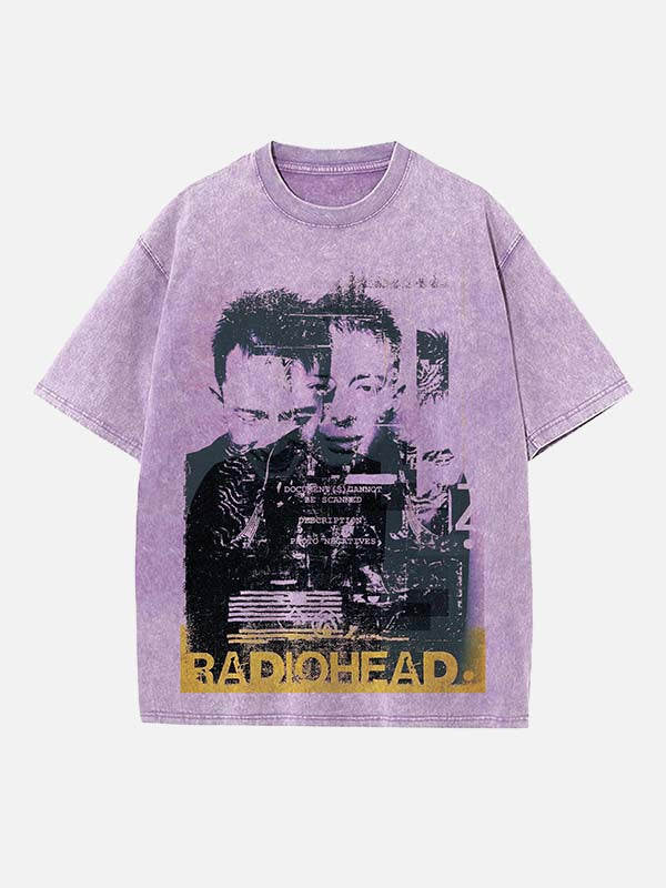 Radiohead Print Round Neck T-shirt