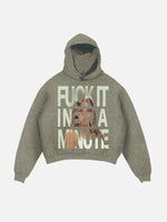 Tate McRae Print Slant Pockets Hoodie