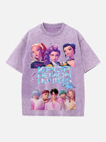 HUNTR/X Print Round Neck T-shirt