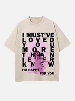 Dua Lipa Print Round Neck T-shirt