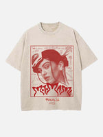 Rosalía Print Round Neck T-shirt