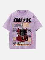 AC/DC Print Round Neck T-shirt