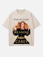 Mariah Carey Print Round Neck T-shirt