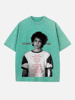 Dominic Fike Print Round Neck T-shirt