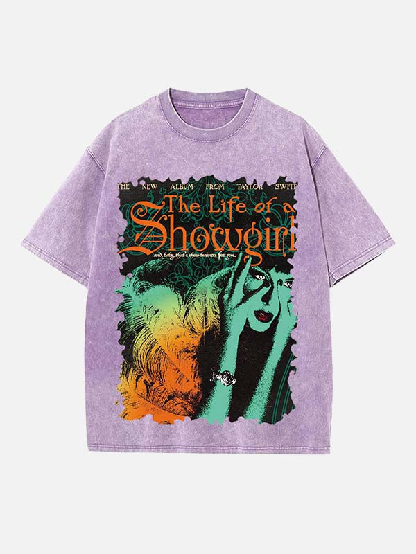 Taylor Swift Print Round Neck T-shirt