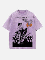 Fleetwood Mac Print Round Neck T-shirt