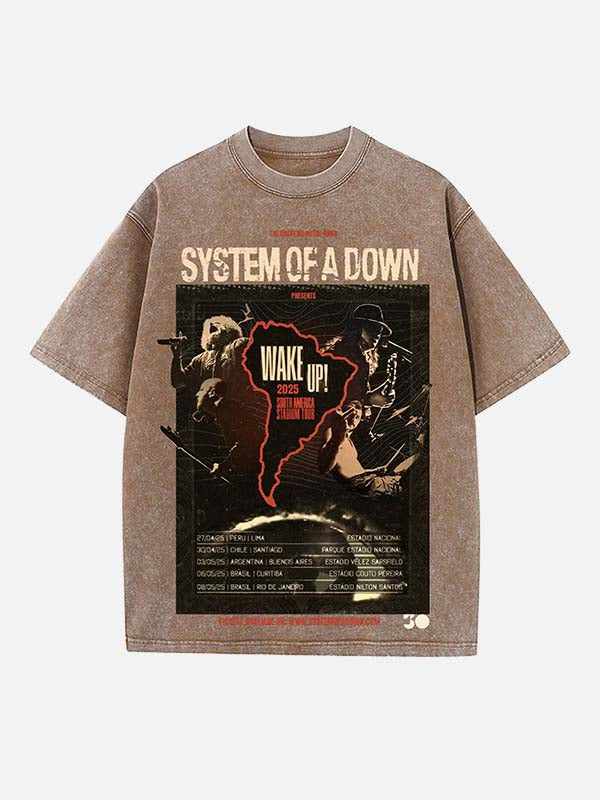System of a Down Print Round Neck T-shirt
