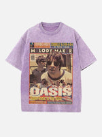 Oasis Print Round Neck T-shirt