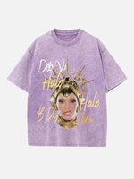Beyoncé Print Round Neck T-shirt