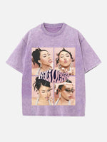 Kali Uchis Print Round Neck T-shirt