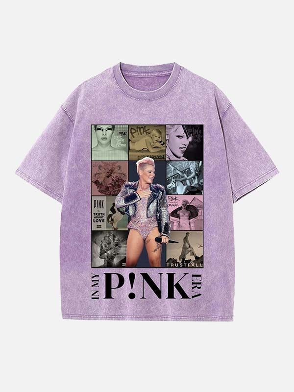 P!nk Print Round Neck T-shirt