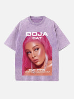 Doja Cat Print Round Neck T-shirt