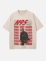 Kendrick Lamar Print Round Neck T-shirt