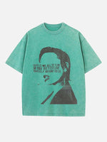 Demi Lovato Print Round Neck T-shirt