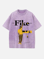 Dominic Fike Print Round Neck T-shirt