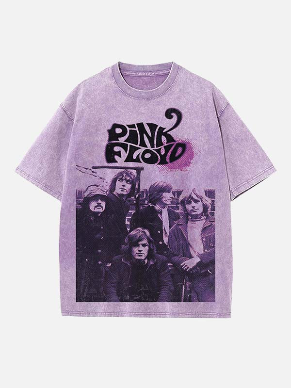 Pink Floyd Print Round Neck T-shirt