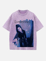 Evanescence Print Round Neck T-shirt