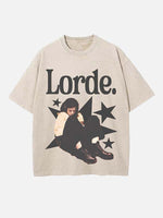 Lorde Print Round Neck T-shirt