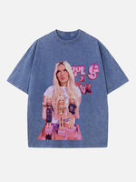 Karol G Print Round Neck T-shirt