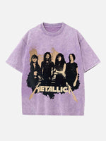 Metallica Print Round Neck T-shirt
