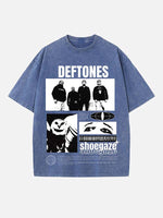 Deftones Print Round Neck T-shirt
