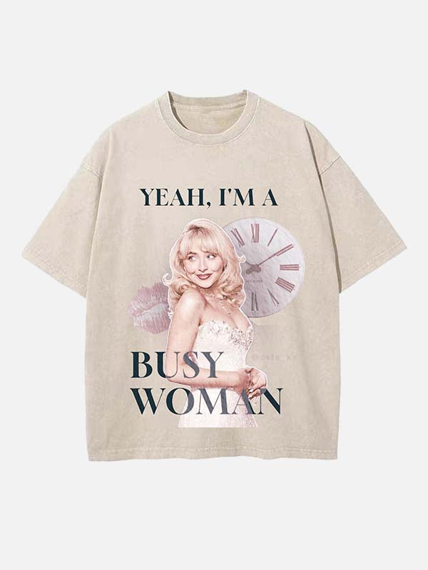 Sabrina Carpenter Print Round Neck T-shirt