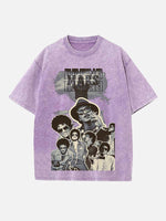 Bruno Mars Print Round Neck T-shirt