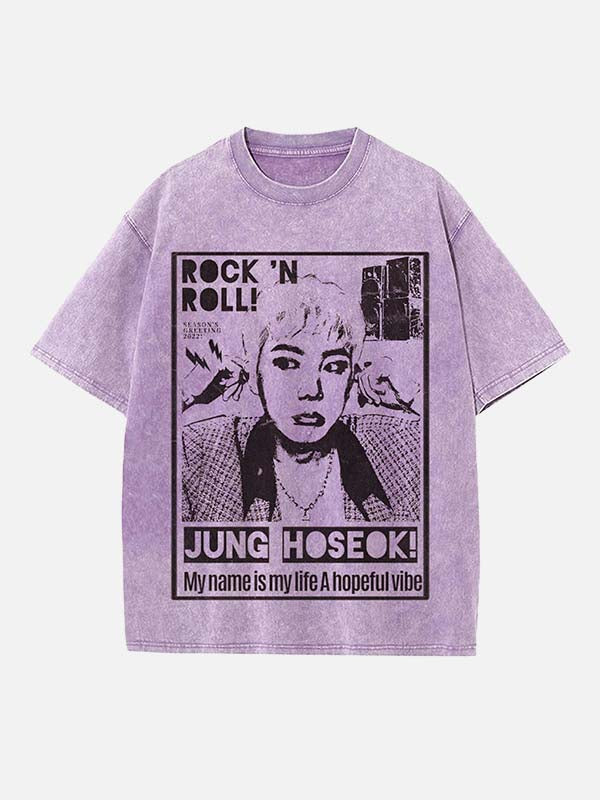 BTS Print Round Neck T-shirt