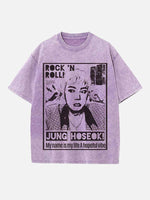 BTS Print Round Neck T-shirt