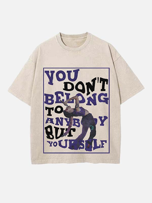 Halsey Print Round Neck T-shirt