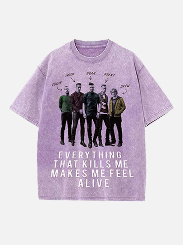 OneRepublic Print Round Neck T-shirt
