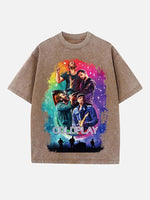 Coldplay Print Round Neck T-shirt