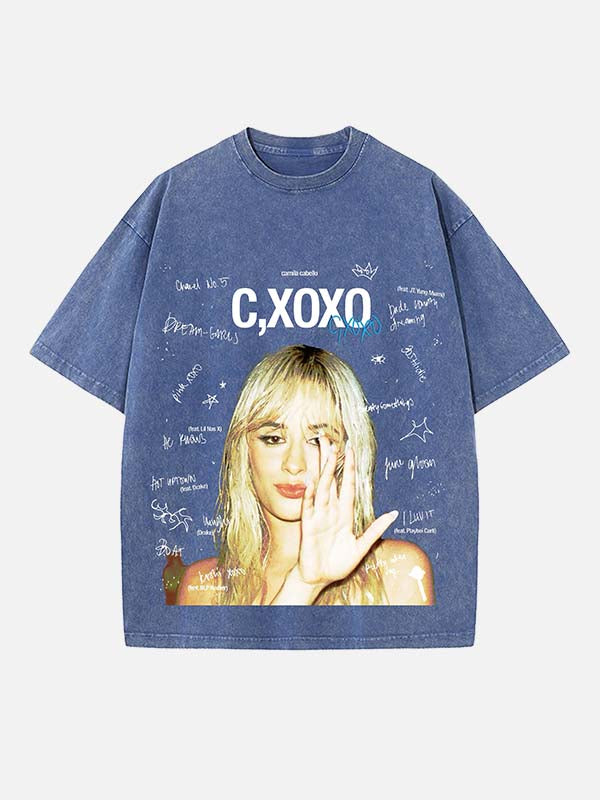 Camila Cabello Print Round Neck T-shirt